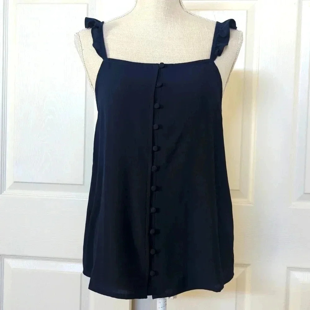 ICHI Black Tank Top
